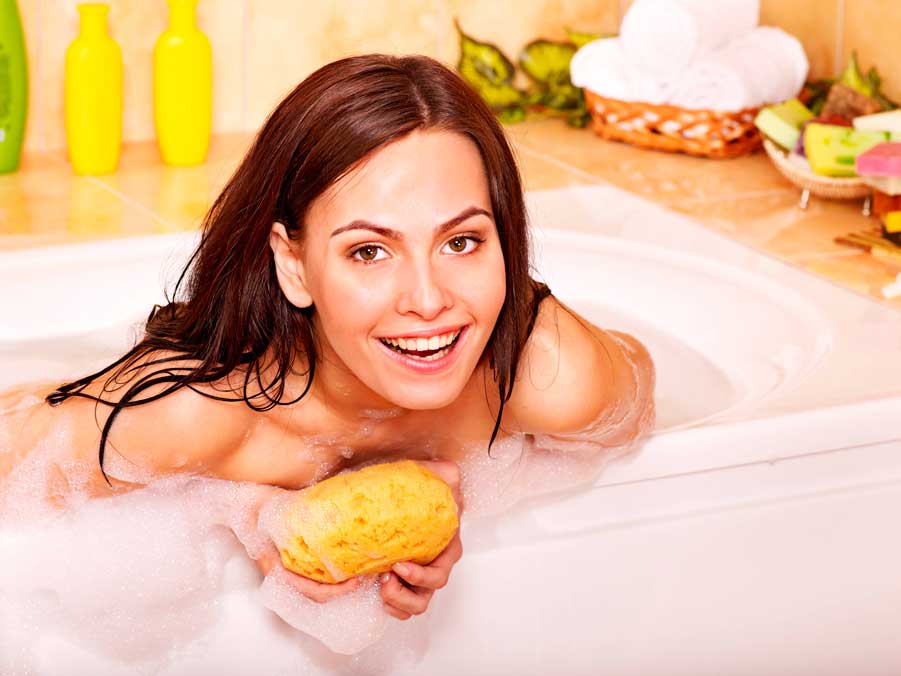 В ванной комнате